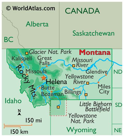 Montana Maps & Facts .